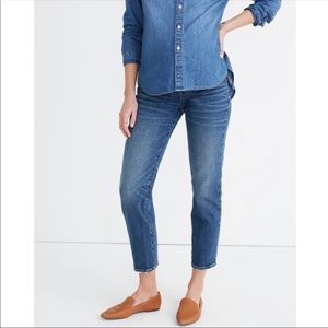 Madewell Maternity Classic Straight Jeans Low Panel Adjustable